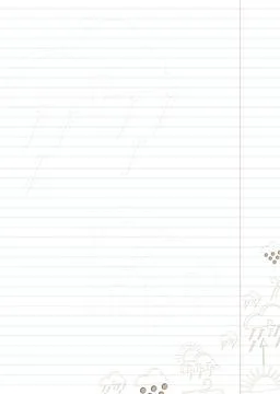Note sheet with contour beige weather icons Stock Illustration