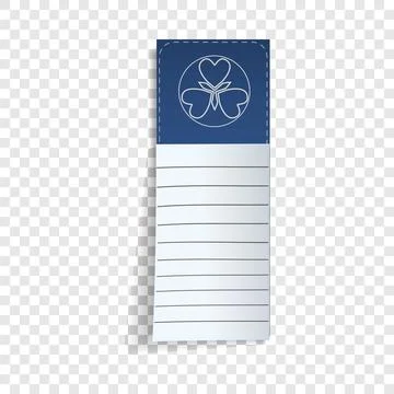 Note stick paper icon, realistic style Stock Illustration