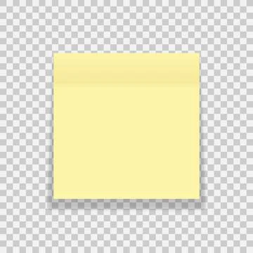 Note sticky paper on a isolated background Stock Illustration