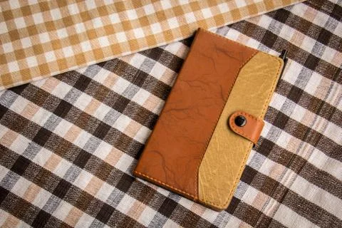 Note on the table, put on cotton. Stock Photos