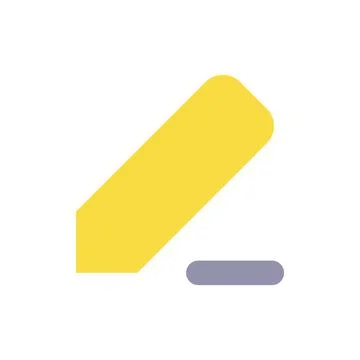 Note taking flat color ui icon Stock-Illustration