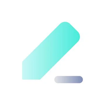 Note taking flat gradient color ui icon Stock Illustration