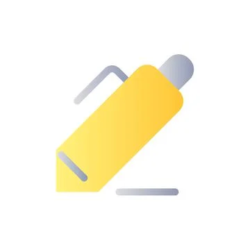 Note-taking flat gradient two-color ui icon Stockillustratie