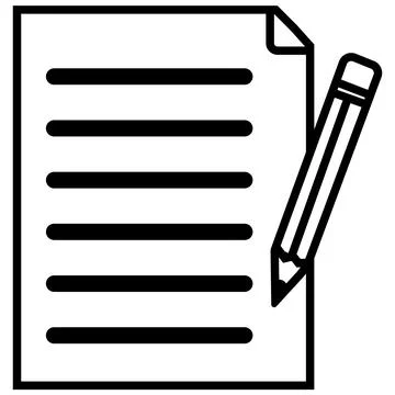 Note Taking icon. Notebook and Pen sign. Writing and Note-Taking Symbols. Stock Illustration