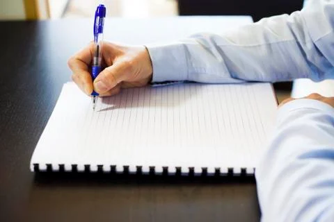 Note taking - paperwork Stock Photos