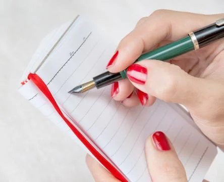 Note taking Foto stock