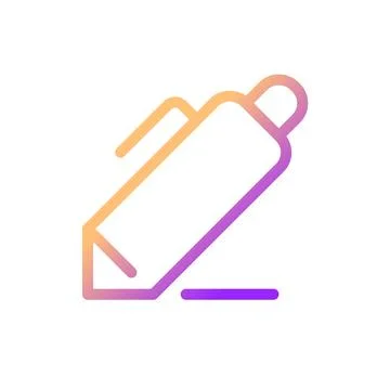 Note-taking pixel perfect gradient linear ui icon イラスト素材