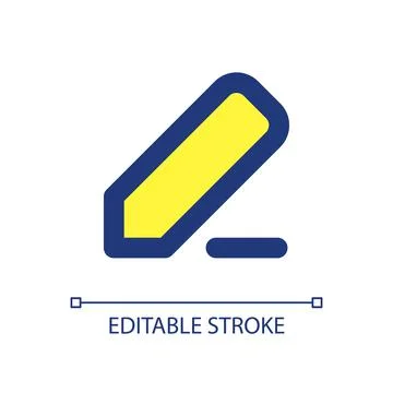 Note taking pixel perfect RGB color ui icon Illustrazione stock