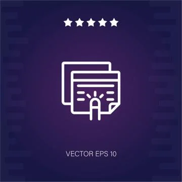 Note vector icon Stock Illustration