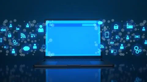 Notebook 4.0 Stock Illustration