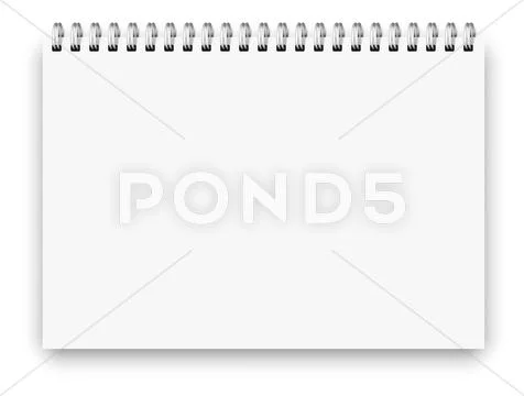 Notebook a4 size Stock Illustration