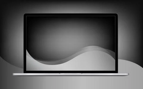 Notebook on abstract dark background Stock Illustration