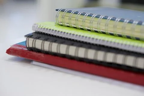 Notebook and accounting note Stock Photos