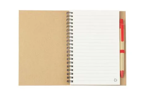 Notebook and ballpoint pen Foto stock
