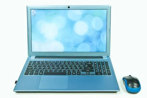 Notebook and mouse 写真素材