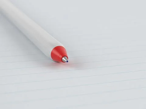 Notebook and pen Stock Illustration