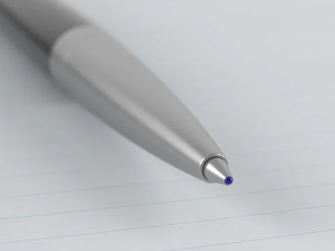 Notebook and pen Stock Illustration
