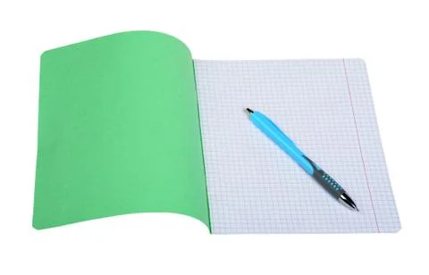 Notebook and pen Stock Photos