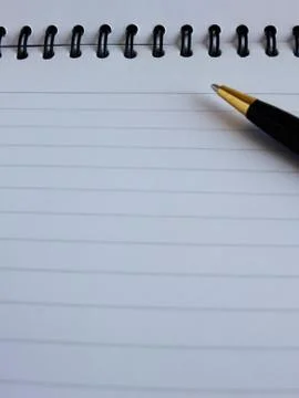 Notebook and Pen Stock Photos