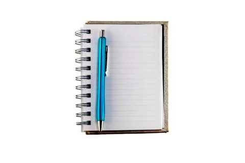Notebook and pen Stock Photos