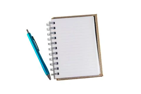 Notebook and pen Stock Photos