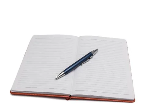 Notebook and pen Stock Photos