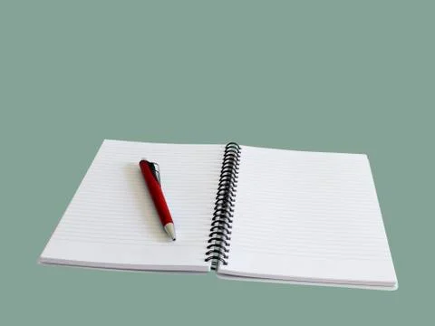 Notebook and pen Stock Photos