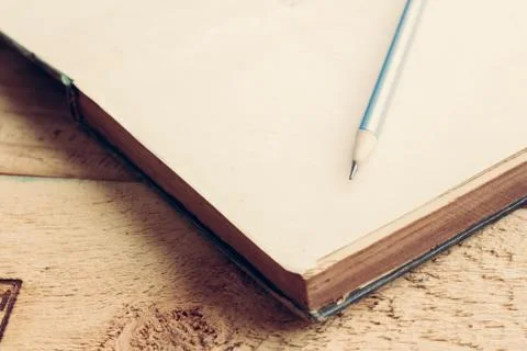 Notebook and pen Stock Photos
