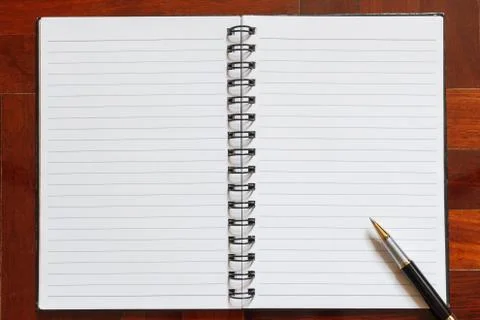Notebook and pen. 스톡 사진
