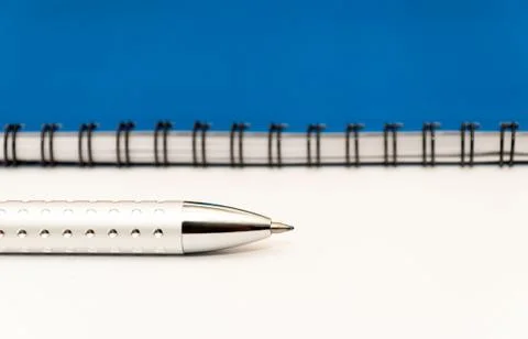 Notebook and pen Stock Photos