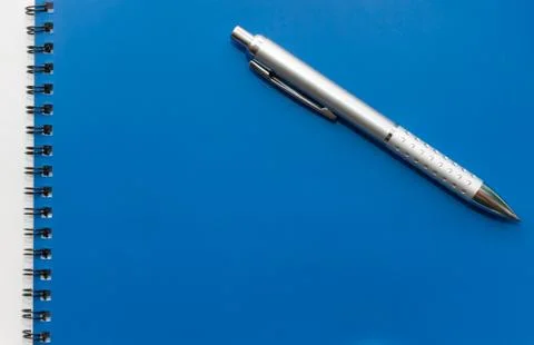 Notebook and pen Stock-Fotos