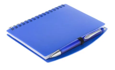 Notebook and pen Stock Photos