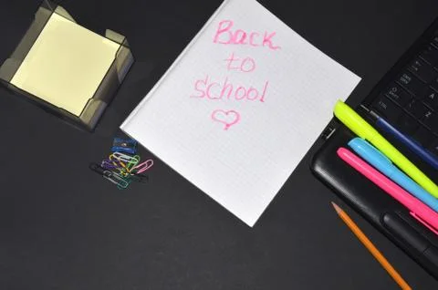 Notebook and pen	 Stock Photos