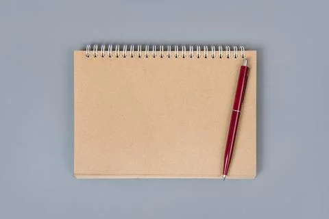 Notebook and pen Stock Photos