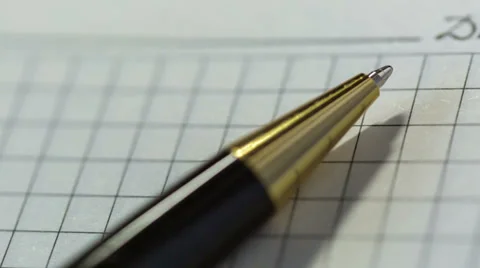 Notebook And Pen. Slider Shot 4 Stock Footage 33304605