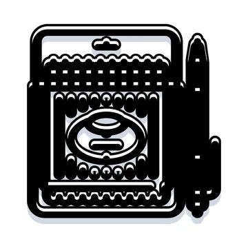Notebook and pen for writing and education Stock Illustration