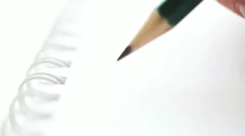 Notebook and pencil Stock Footage 11803858