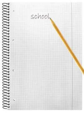 Notebook and pencil Stock Photos