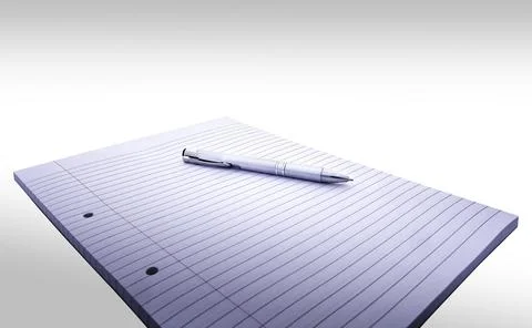 Notebook and Pencil Stock Photos