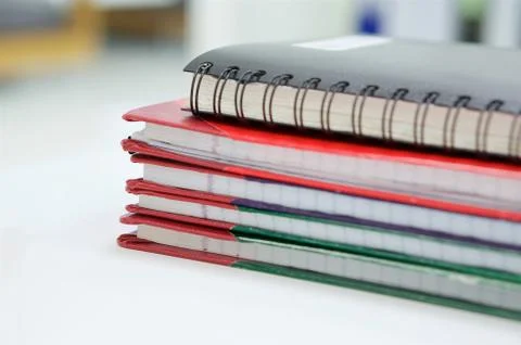Notebook and report book Stock Photos