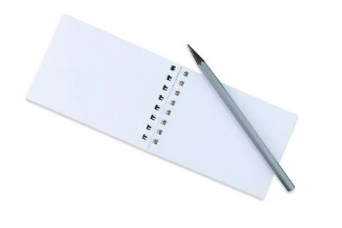 Notebook and a simple pencil Stock Photos