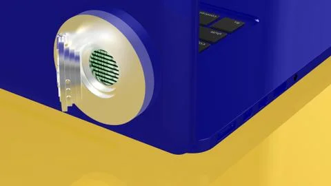 Notebook with backdoor Illustrazione stock