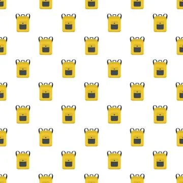 Notebook backpack pattern seamless Illustrazione stock