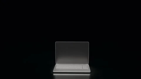 The Notebook on Black Background for Business or it concept 3d rendering. Stock Illustration