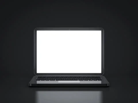 Notebook on black background template Stock Illustration