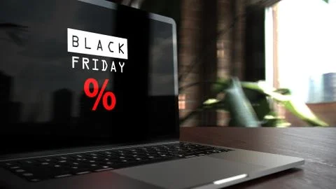 Notebook Black Friday Illustrazione stock