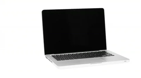 Notebook with black screen Stock Footage 631686