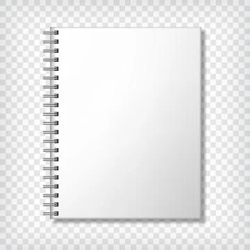 Notebook blank mockup Stock Illustration