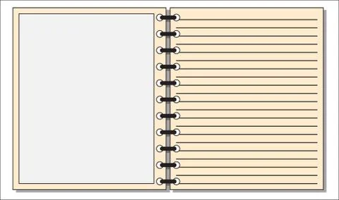 Notebook Blank Page Stock-Illustration