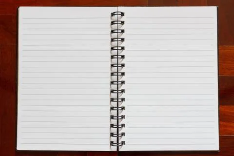Notebook blank page. Stock Photos